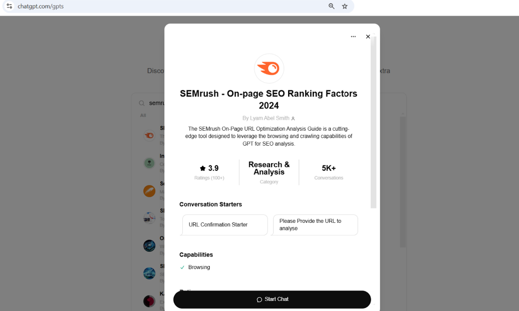 SEMrush On page SEO Ranking Factors